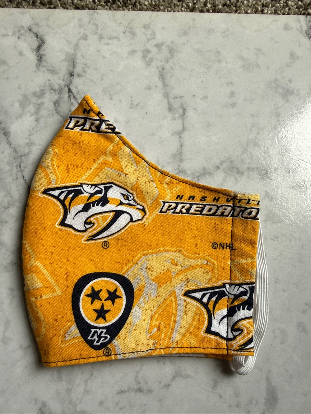 Nashville Predators Yellow Face Mask